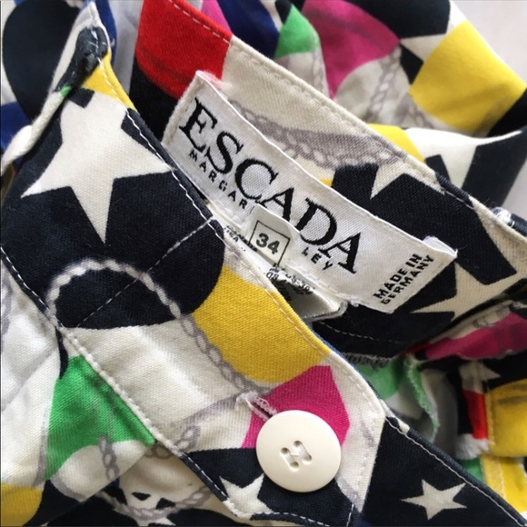 Escada colorful high waisted shorts - Picture 4 of 8